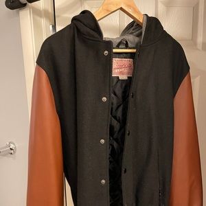 Leather Varsity Jacket